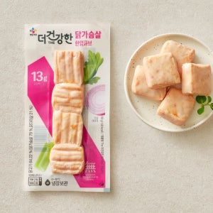 CJ 더건강한 닭가슴살 큐브 80g, 30개