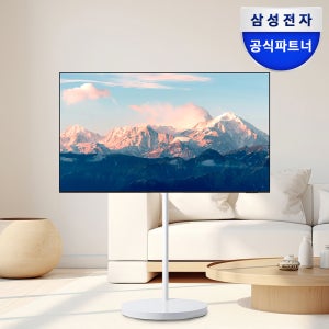 삼성 50인치(125.7cm) 4K UHD 이동식TV 무빙스타일 비즈니스TV 라이트 스탠드