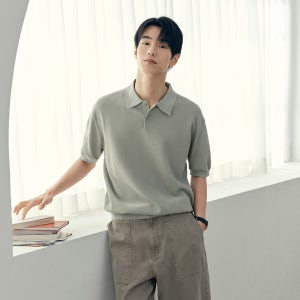 코튼혼방카라반팔니트 M1KT3120