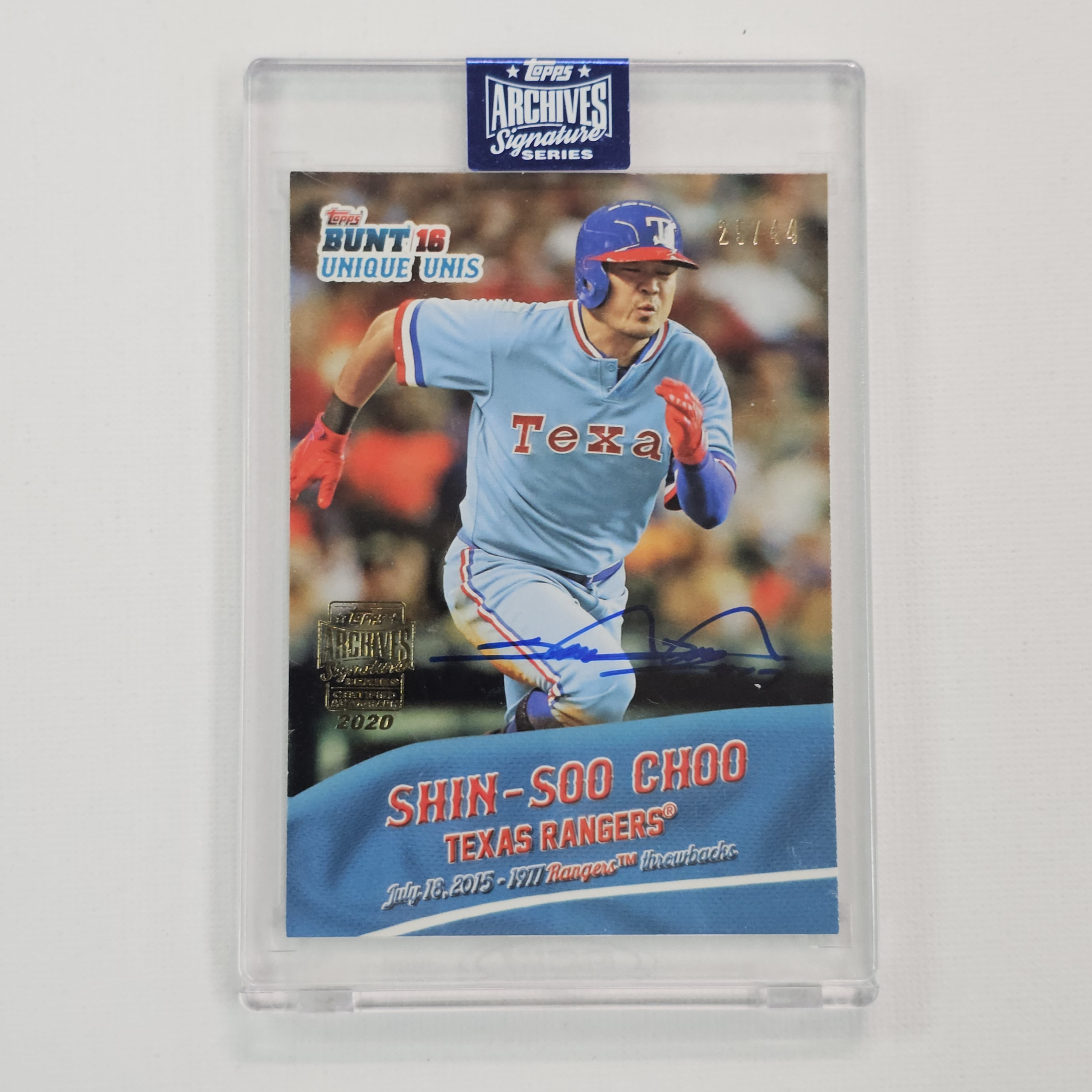 2020 Topps Archives Shin-Soo Choo Buyback Auto /44 추신수 야구카드 / MLB-17