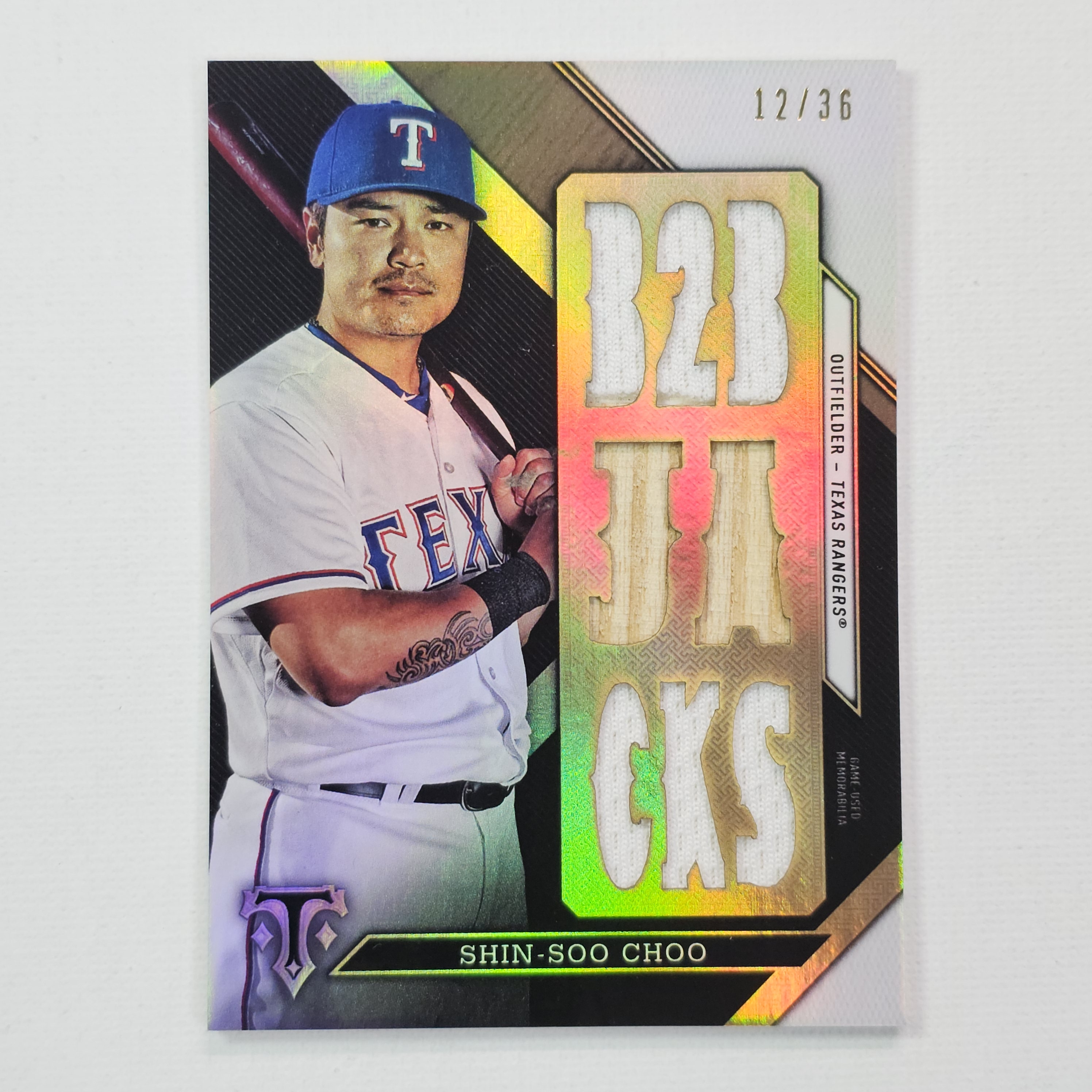 2016 Topps Triple Threads Relics Shin-Soo Choo /36 추신수 야구카드 / MLB-19