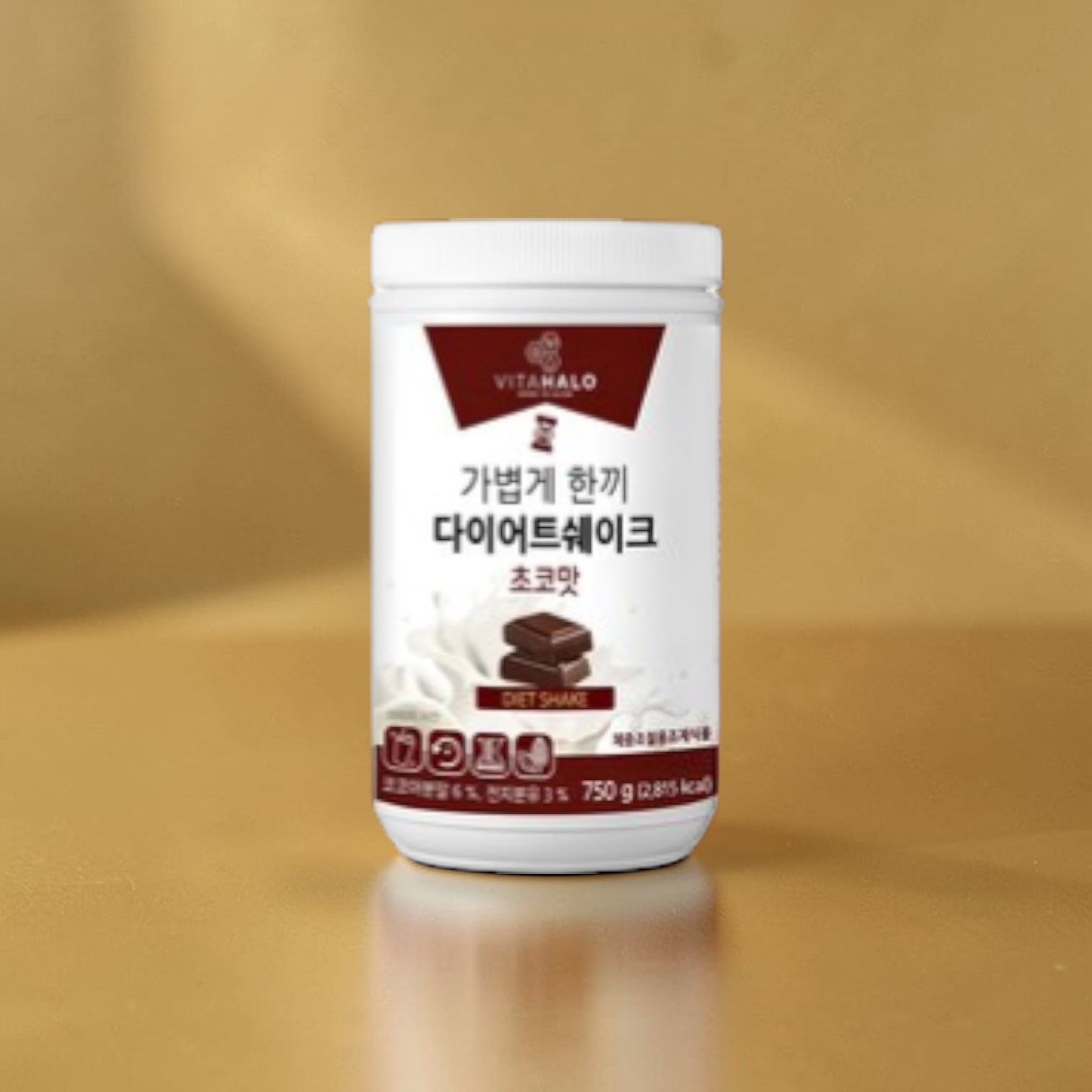 <b>비타할로</b> 가볍게 한끼 <b>다이어트</b> 쉐이크 초코맛 750g 1개