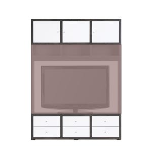 2,000시스템책장 책꽂이 수납장 진열장 문/서랍추가 1482-275-430, 1단, 추가 1500상문/하서랍-화이트