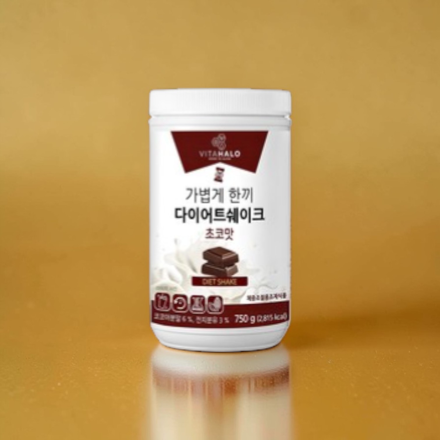 <b>비타할로</b> 가볍게 한끼 <b>다이어트</b> 쉐이크 초코맛 750g 3개