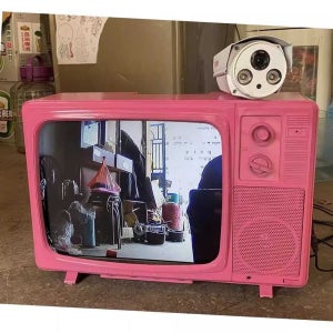 옛날티비 TV 송출카메라 촬영 세트 빈티지 송출 14인치
