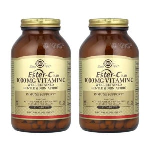 (1+1) 솔가 Ester-C 플러스 비타민C 1000mg 180정 (2병)