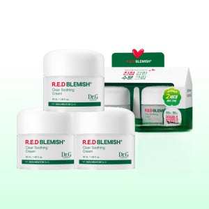 [1+1+1]닥터지 레드 블레미쉬 클리어 수딩 크림 50mL (듀오 세트+단품 구성)