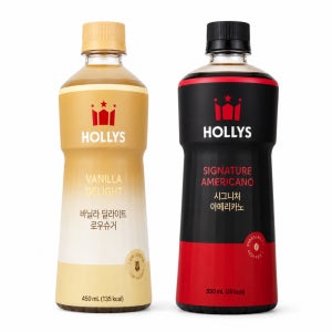 할리스 시그니처 아메리카노 550ml, 12개+바닐라딜라이트 로우슈거 450ml,12개 (총 24개)