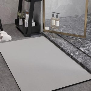 규조토 물기흡수 욕실 매트 40x60 내추럴 그레이 드라잉 화장실 제거 발