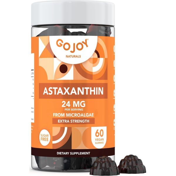 츄어블 <b>아스타잔틴 구미</b> 내추럴 24mg 비건 무설탕 프리 2개월분 60