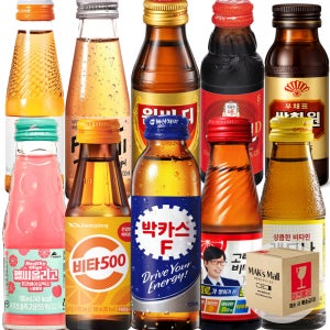 자양강장제 피로회복음료 10병 종합 세트 박카스F 비타오백 원비디 홍삼원 미에로 헬씨올리고