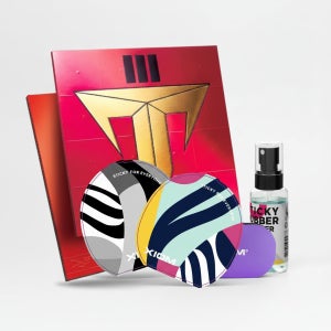 엑시옴 타우 3 57.5 탁구 점착러버+점착러버 전용 관리세트(클리너+보호필름)