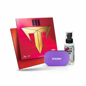 엑시옴 타우 3 57.5 탁구 점착러버+점착러버 전용클리너