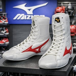 미즈노 복싱화 이지 스펙트라 BM531 복싱 슈즈 레드 실버 오더 복싱 신발