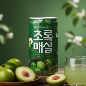 웅진 초록매실 180ml 30캔 업소용 미니캔 소캔 음료수 매실 주스 쥬스