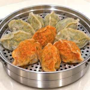 [연매출13억] 콩이네 반반 수제만두 (매운김치10+담백고기10) 얇은피 1.2kg 20개