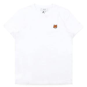 디몬트 메종키츠네 여성 폭스 헤드 패치 반팔(화이트) PW00113KJ7026 P100