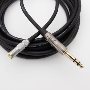 HDTOP 국산 메탈 3.5암 TO 5.5수 스테레오케이블 블랙 10M HT-TP2952