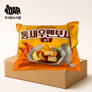 오션스퀘어 통새우 멘보샤 1box (600g x 10봉) 사각 맨보샤 24개입