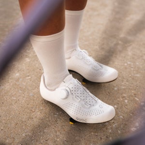 QUOC 쿽 모션 화이트 로드바이크 자전거 클릿슈즈