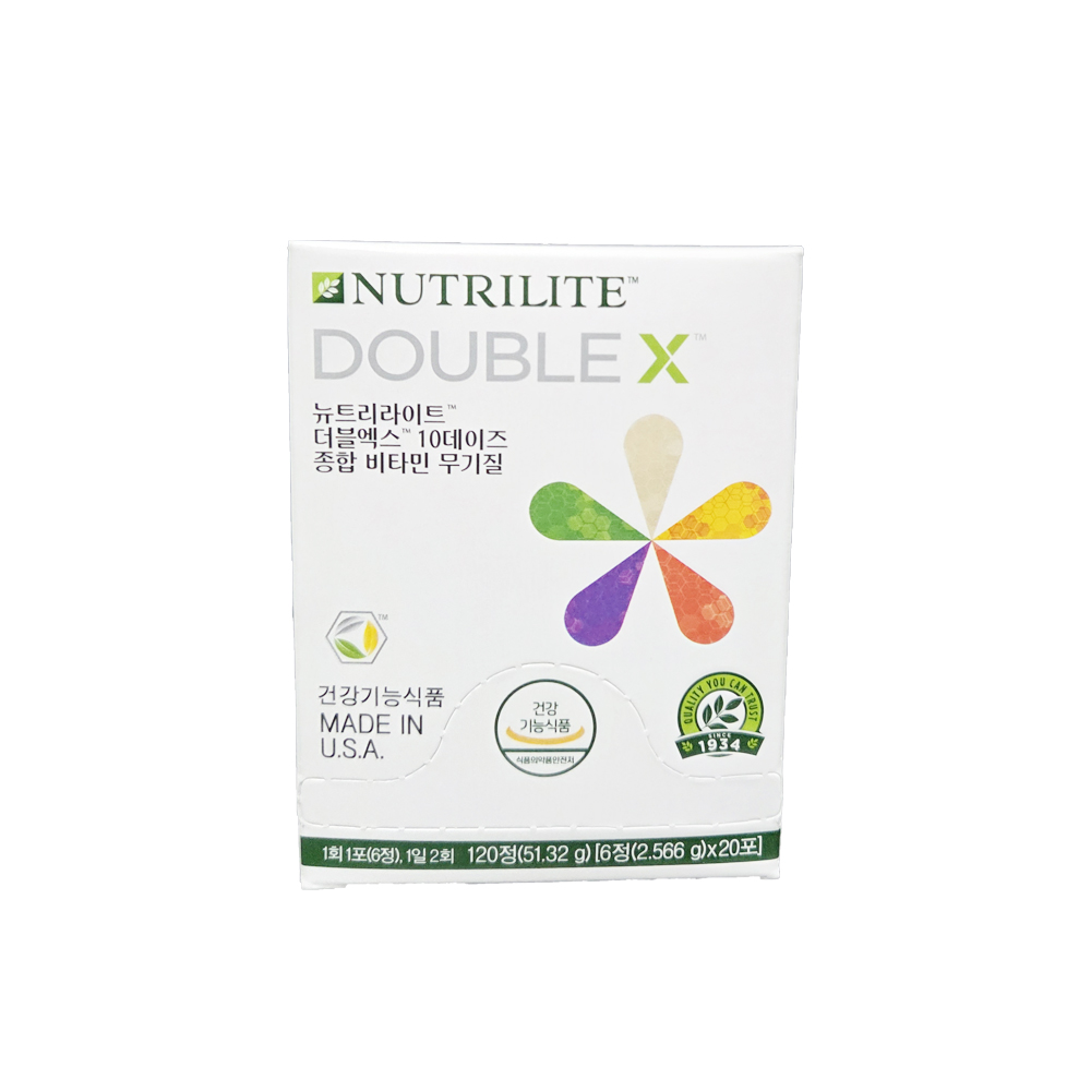 <b>뉴트리라이트 더블엑스 10데이즈 종합비타민 무기질</b> 2.566g x 20포
