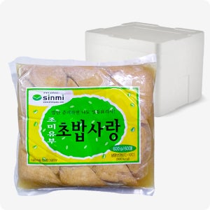 [다인] 신미 초밥사랑 (60매) 냉장 삼각 조미유부 초밥재료 600g, 20개