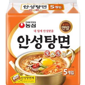 농심 봉지라면 안성탕면, 125g, 40개