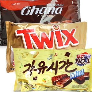 트윅스 미니 500g 자유시간, 초코바, 연양갱, 스니커즈,간식