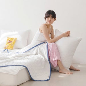 [네이버단독] 허글 쿨에어 차렵이불 워싱 냉감 양면 여름이불 SS