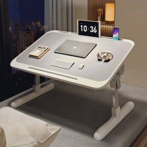 높이조절 폴딩 테이블 접이식 침대 좌식 노트북 책상 베드트레이 각도조절