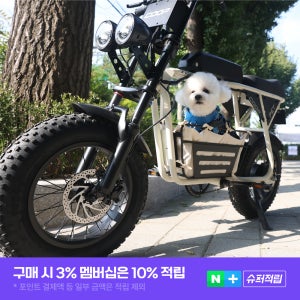 엑스트랙 몬스터 쿱펫 COOP PET 애견동승 자토바이 전동 전기 자전거 15Ah