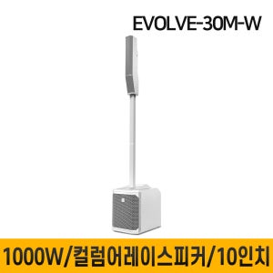 EVOLVE30M EVOLVE30M-W 1000W 컬럼어레이스피커 이펙트내장형 믹서장착형 버스킹 10인치 우퍼 스피커 1개 화이트