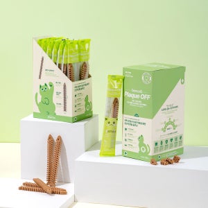 뉴트리오 덴코큐 고양이 간식 덴탈 양치껌 플라그오프, 8g, 40개