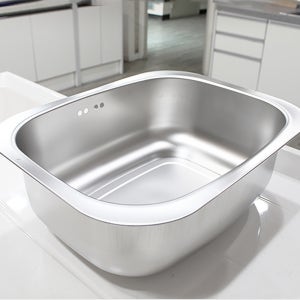 스텐 설거지통 사각 싱크대 과일 세척 볼 11L