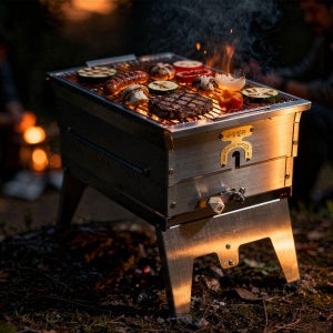 조선땔감 모션화로대 IGT화로대 바베큐그릴 숯불 장작 불판높이조절 캠핑 화로대
