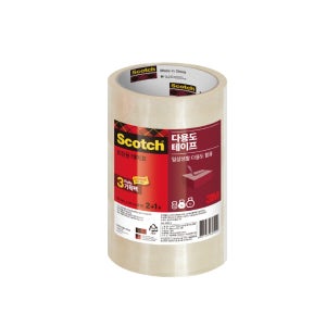3M 스카치 포장용 테이프 기획팩 투명 48mm x 25M 3롤 (3625C) 다용도