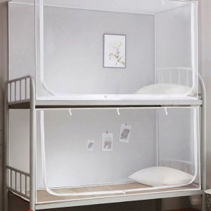 2층침대모기장 기숙사 이층 텐트 모기망 침 A. 아래쪽 침대 폭 80 x 길이 190 x 높이 90, A. 메쉬탑호화된 원사 순백색 단일도어