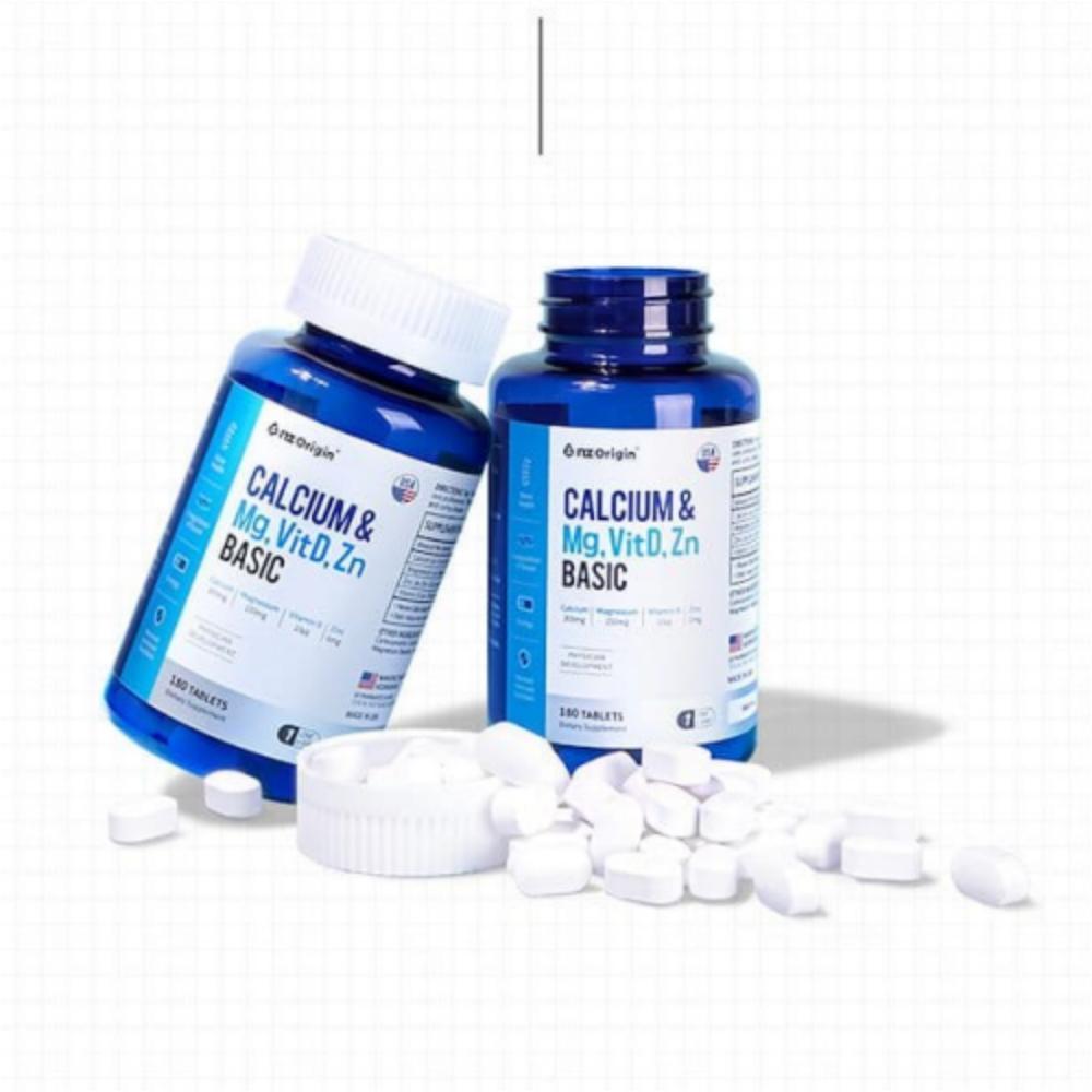 엔젯오리진 칼슘 앤 <b>마그네슘</b> 비타민D 아연 <b>베이직</b> 180정 마리셀러