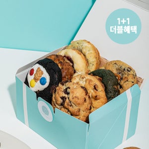 [쿠키득 1+1 수제 르뱅쿠키 세트] 대용량 사무실 아이들 간식 홈카페
