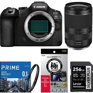 디지털카메라 일본 711395 카메라 안심 세트 Canon EOS R6 Mark III 바디Canon RF24-240mm F4-6.3 IS USMSDXC 카드 256GB보호 필터액