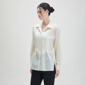 [N배송][미쏘] 오픈카라 시스루 셔츠_MIWYWG410A