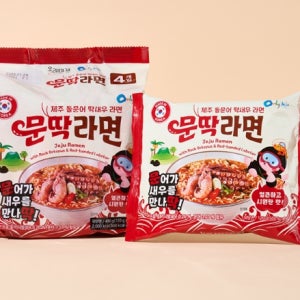 제주바다 돌문어 딱새우 문딱라면8봉(4입2팩)