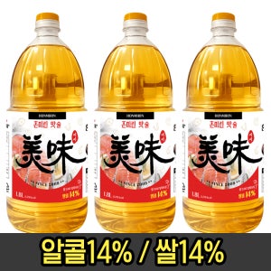 [맛집 맛술] 올리커 미미 쌀발효 혼미린 맛술 미림 업소용 대용량 가정용 1.8L, 3개