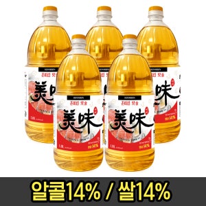 [맛집 맛술] 올리커 미미 쌀발효 혼미린 맛술 미림 업소용 대용량 가정용 1.8L, 5개