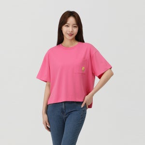 [PAT 여성] 콜라보 뒷판 원포인트 티셔츠_QK45305