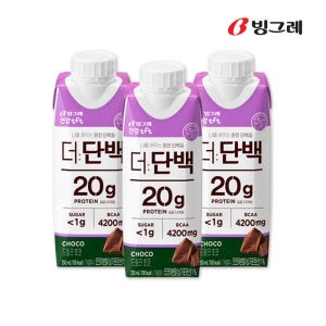 빙그레 더단백 드링크 초코맛, 250ml, 18개