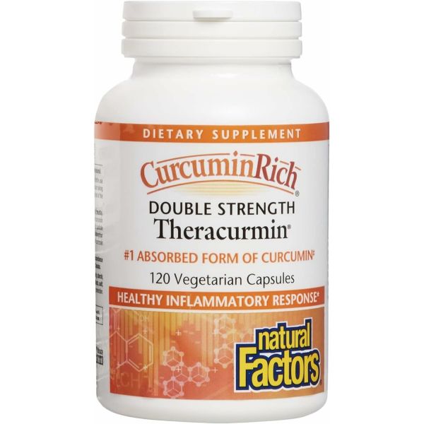 내추럴 팩터스 <b>커큐민리치 더블 스트렝스 테라큐민</b> 커큐민이 함유 서포트 근육을 돕는 베지 캡슐 120정