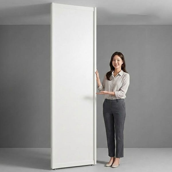 무타공 셀프 가벽 파티션 공간분리 침대 파티션 가림막 경량 현관 칸막이 310mm 화이트