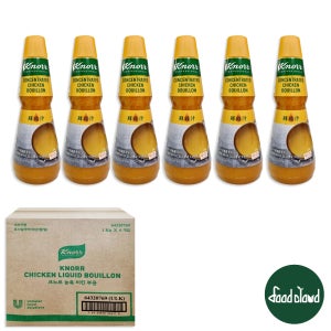 [BOX] 크노르 농축 닭고기 부용 (1kg x 6) 치킨스톡 액상