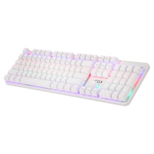 콕스 COX CK420 교체축 레인보우 LED 게이밍 기계식 키보드 화이트, 적축